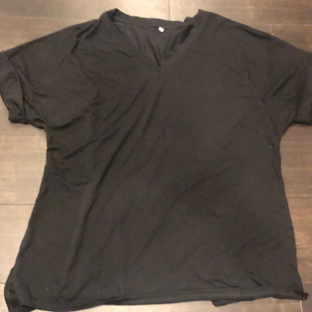 Black Basic Vneck xl